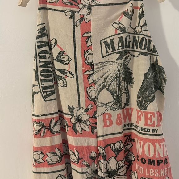 #Boho Overalls in Bunny vintage inspired print - Picture 7 of 13